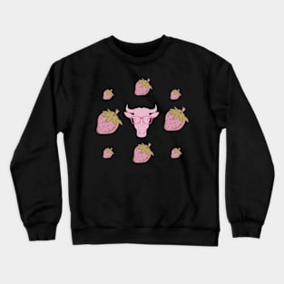 Strawberry Cow Crewneck Sweatshirt